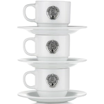 Set of porcelain coffee cups "USSR" for 3 persons